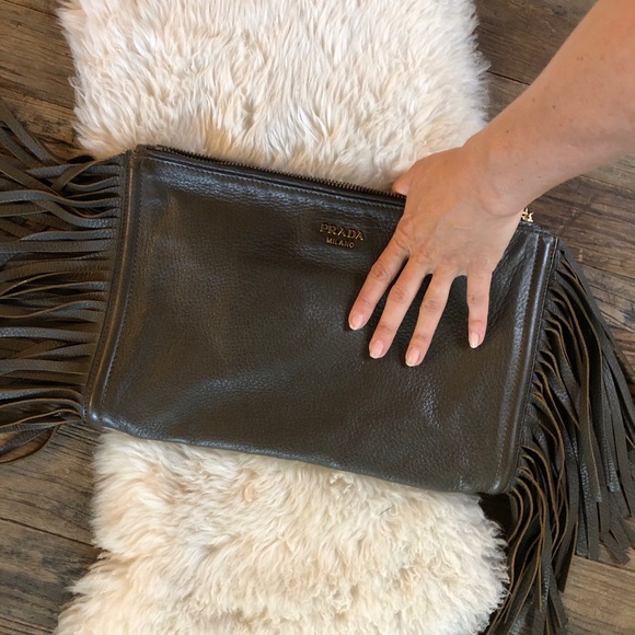 Prada Cervo fringe clutch - Picture 6 of 6